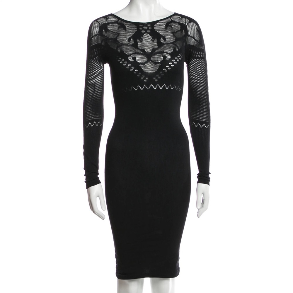 PINKO Bateau Neckline Mini Dress | Size S